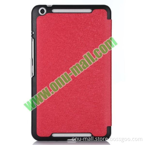 3 Folding Ultra Thin Flip Leather Tablet Case for Asus MeMO Pad 8 ME581C